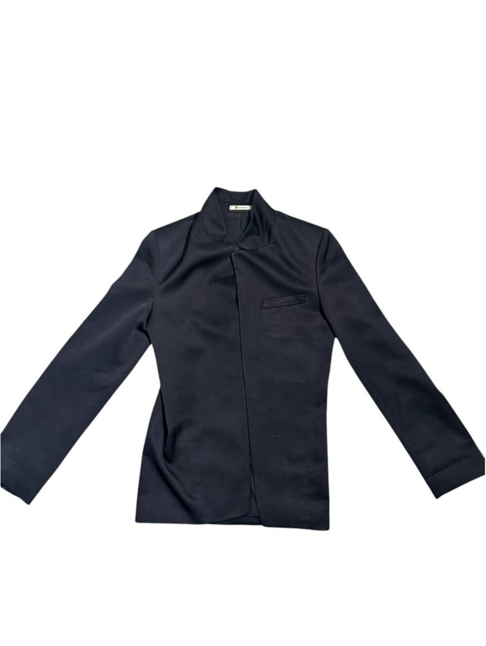 T Alexander Wang Draped Collar Blazer Black